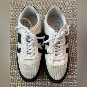 Ccocci Phoebe black and cream sneaker tennis shoes. Size 6.5